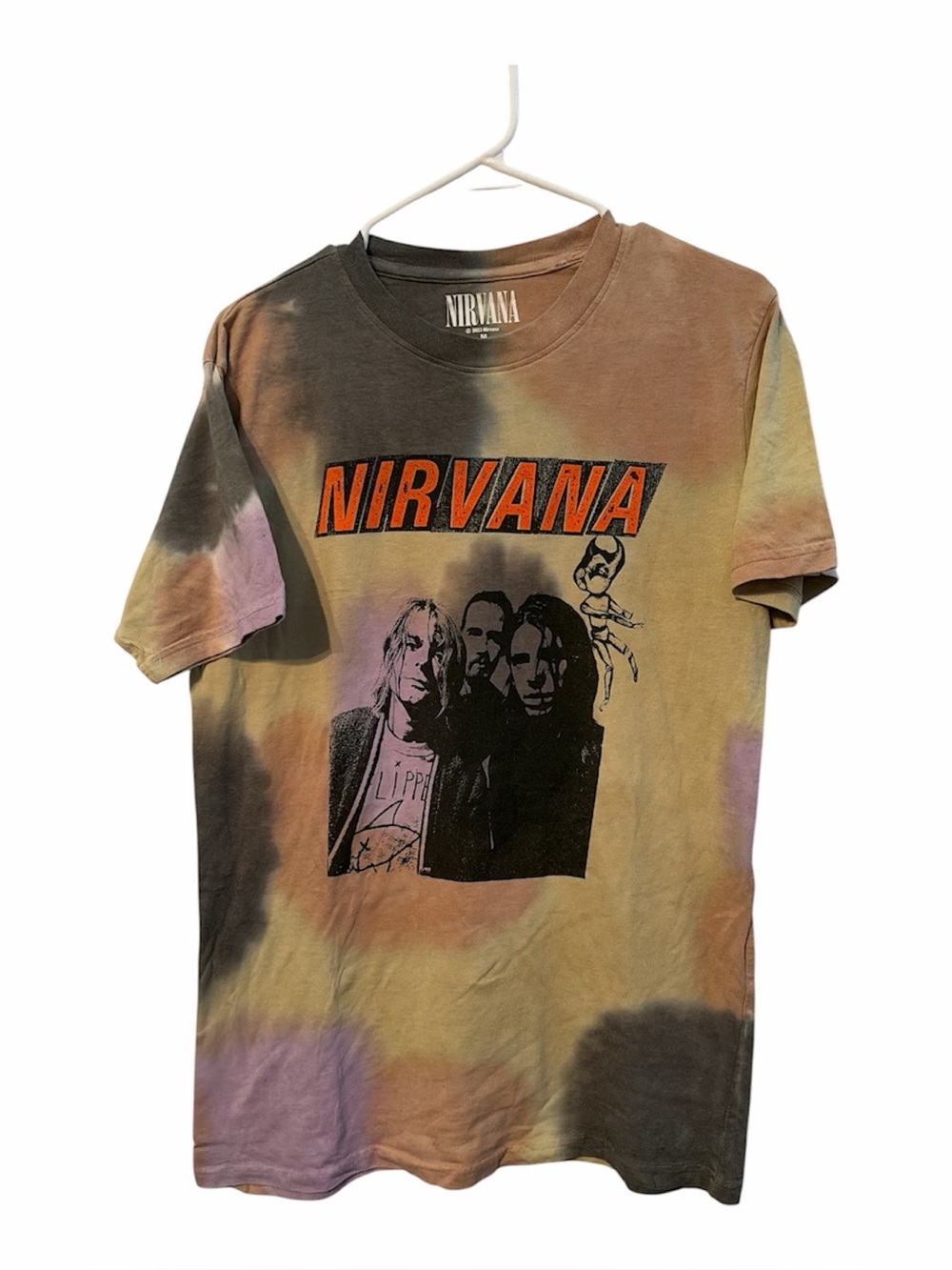 Nirvana Unisex T-Shirt Flipper (Wash Collection) Size Medium Kurt Cobain 90s - Picture 6 of 6